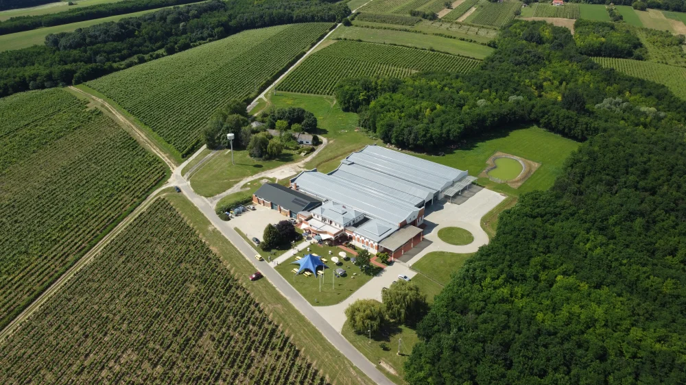 Cézár Pincészet légifotó